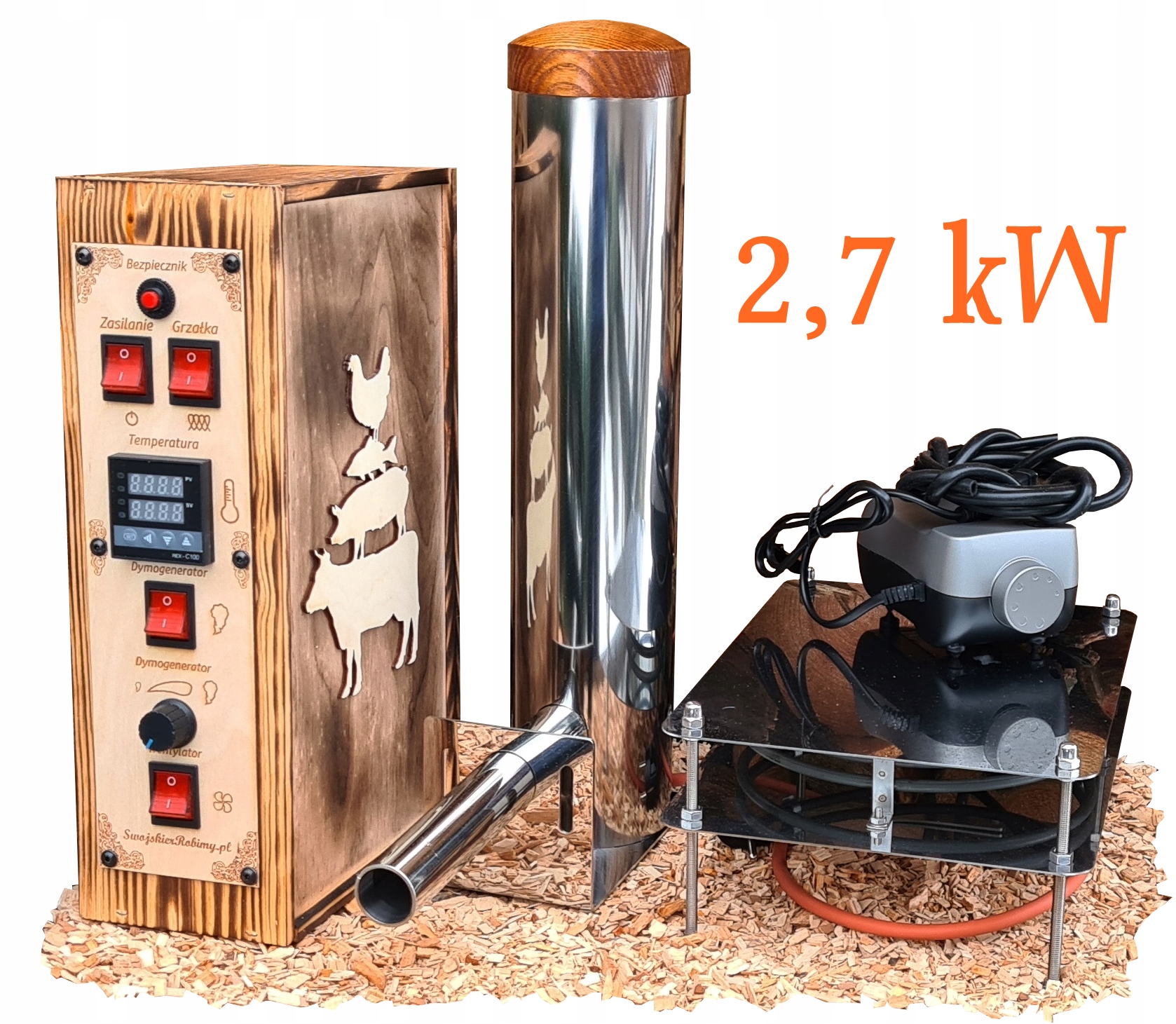 Ovládač pre udiareň Dymogenerator s Popolníkom Ohrievač 2,7 kW