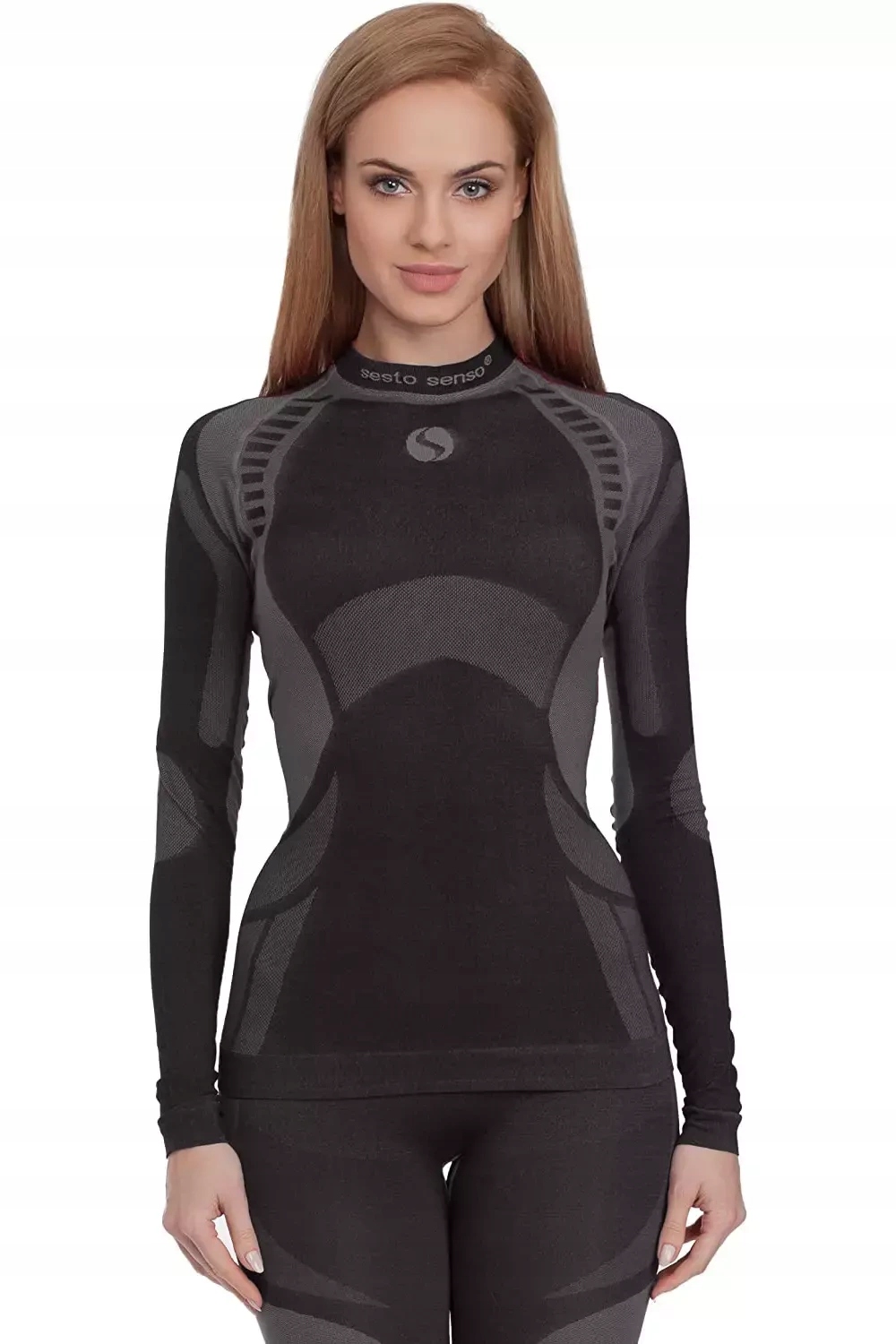 Koszulka Damsa sportowa termoaktywna Dopasowana długi rękaw Sesto Senso #XL