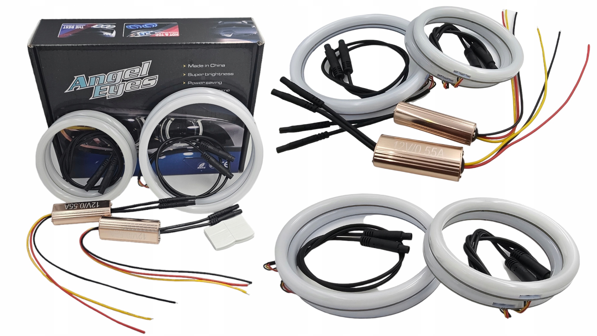 2v1 Dual Colors Cotton Led kroužky Bmw Série 3 III E92 E93