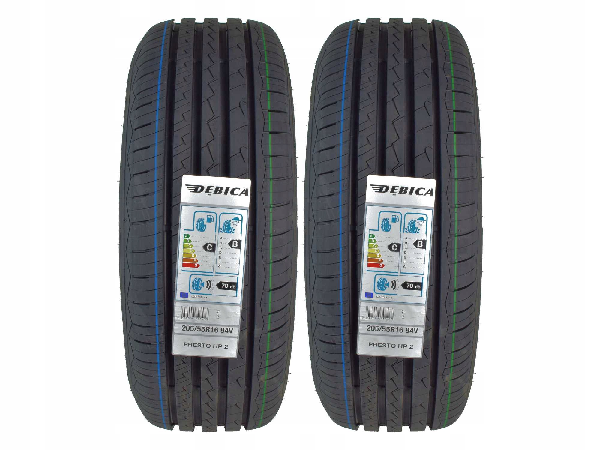 

2 Opony letnie 205/55R16 Dębica Presto Hp 2 94V XL