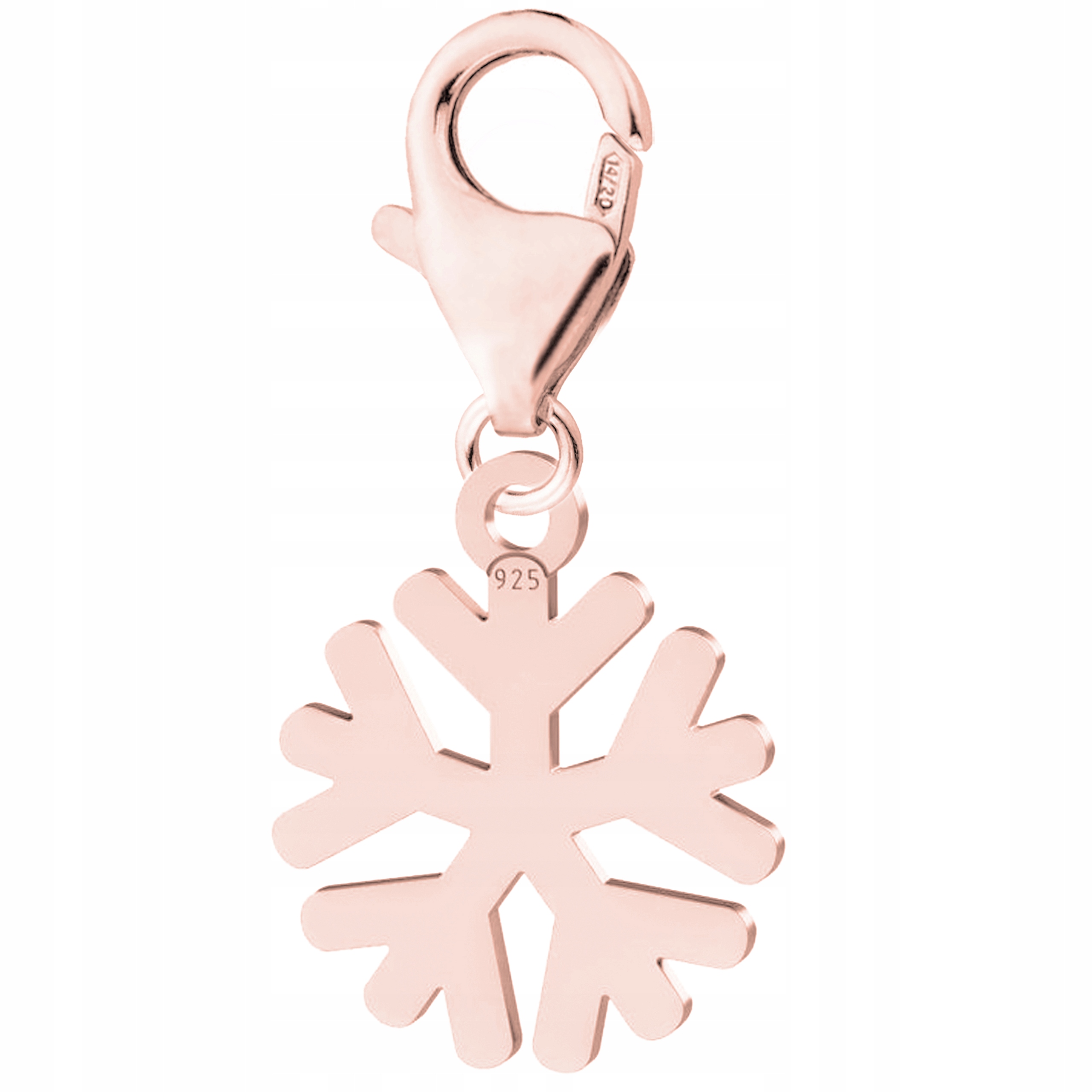 Pozlacený přívěsek se Sněhovou vločkou Zima Sněhová vločka Stříbro 925