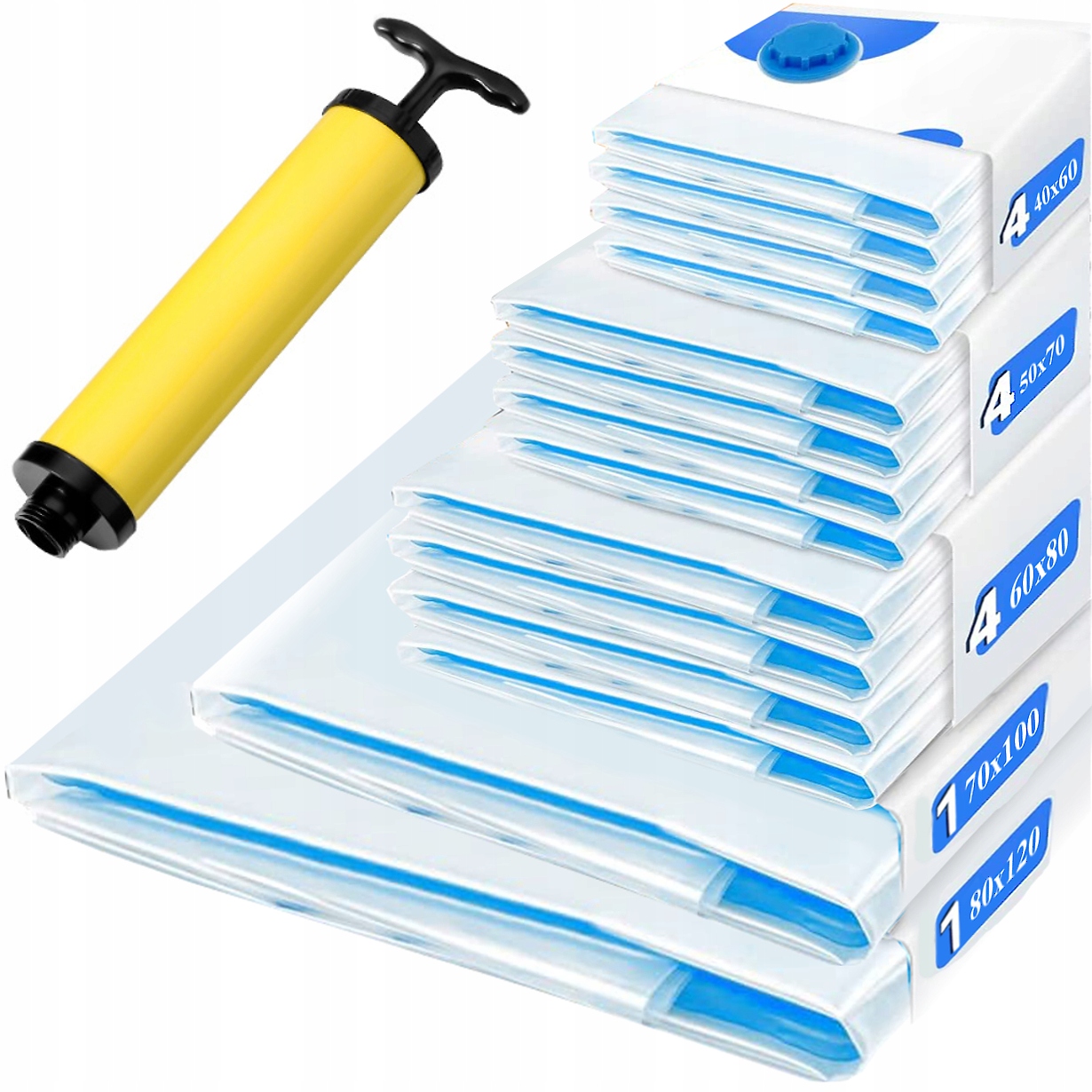 Vakuové Sáčky Sada 14ks -5 Velikostí Pumpička