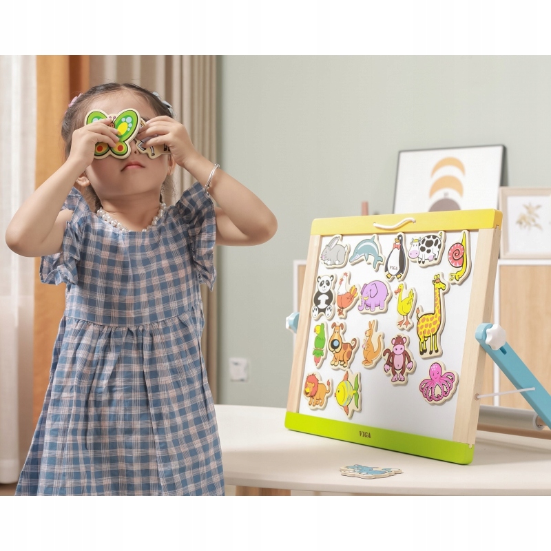 DREWNIANE ZWIERZĘTA MAGNESY ZESTAW Marka Viga