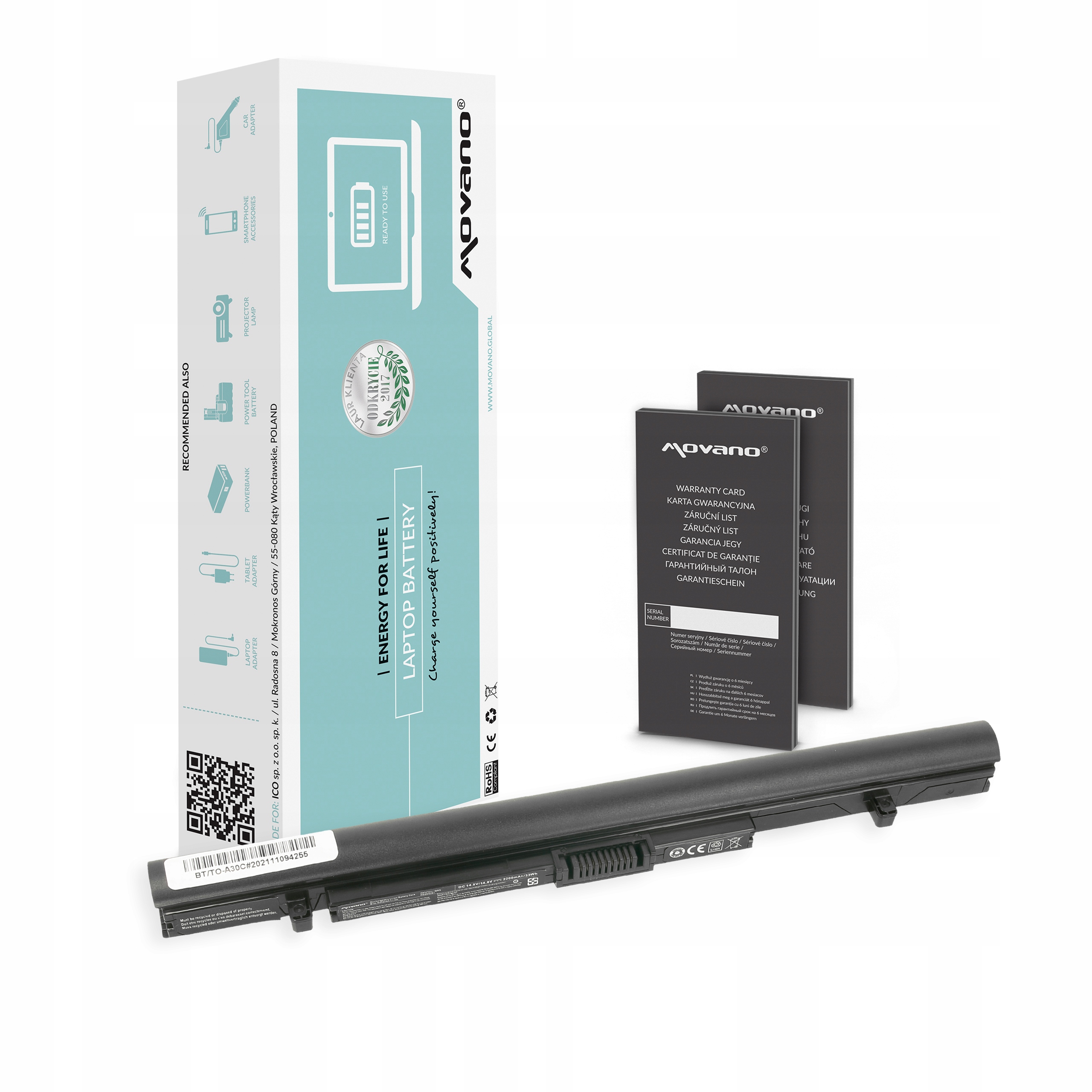 Bateria PA5212U-1BRS do Toshiba A30-C A40-C R30-C R50-B Z50-C