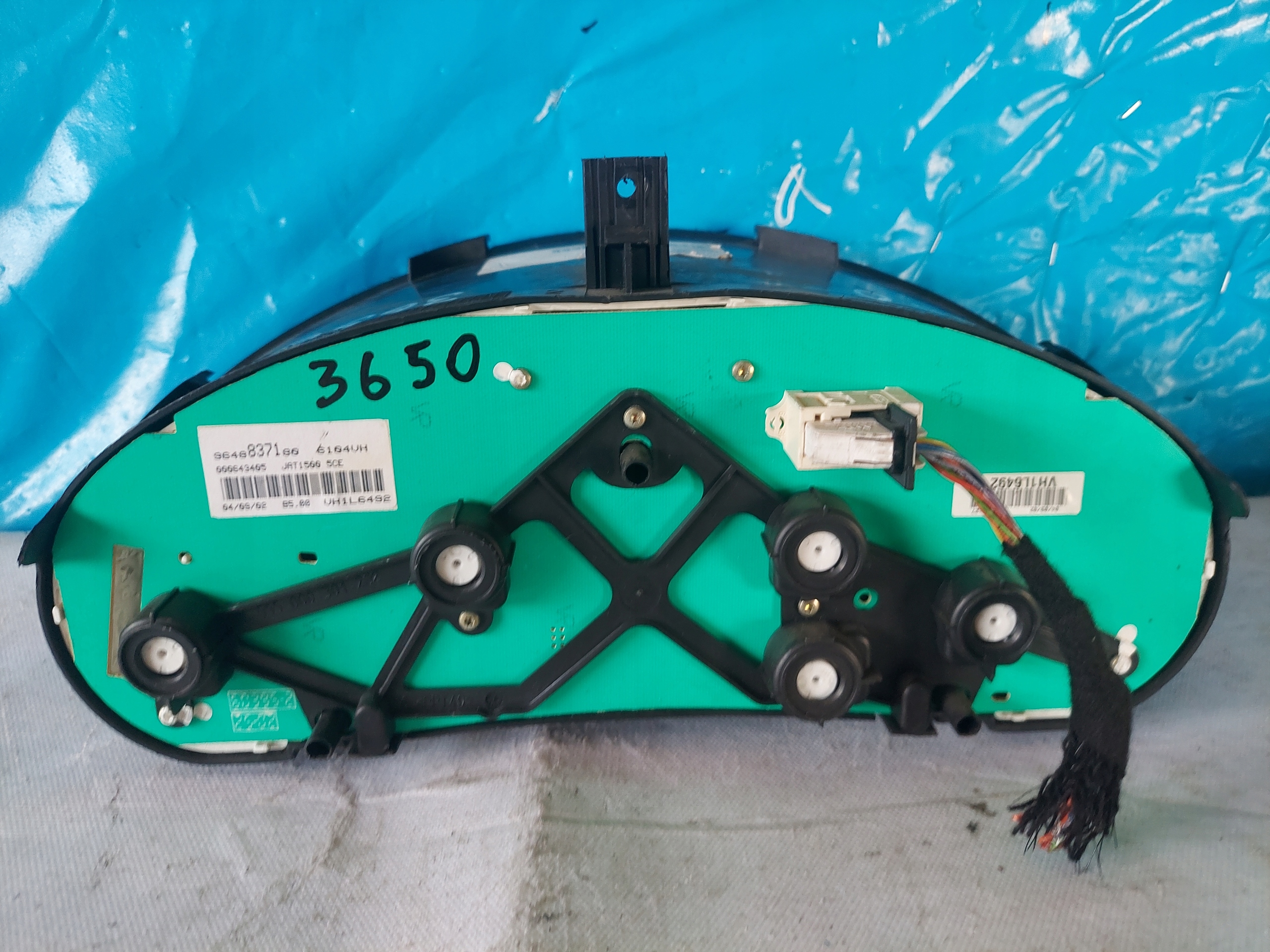 dials clock PEUGEOT 206 CC 1.6 B 9648837180