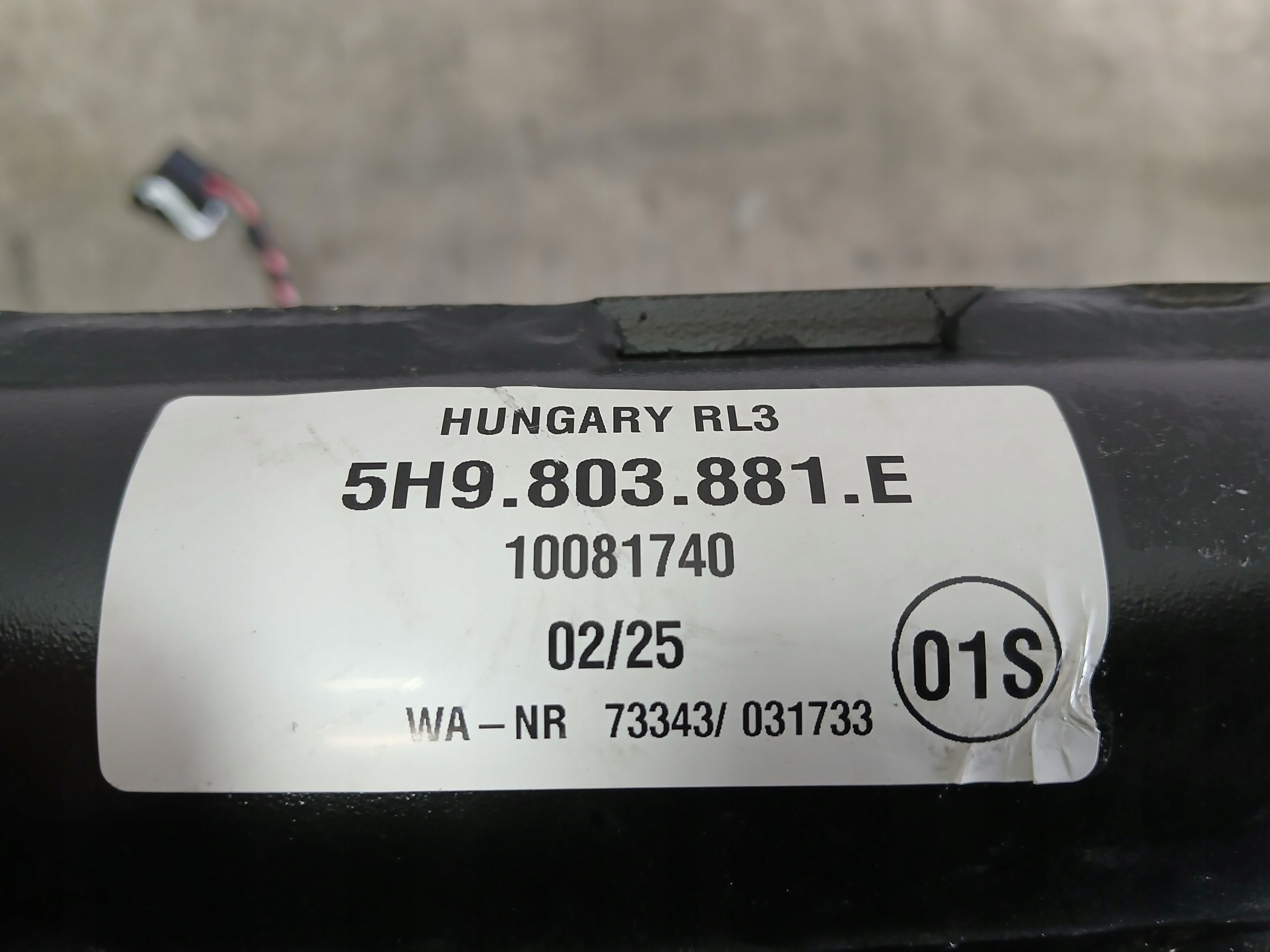 tow VW GOLF VIII 8 KOMBI 5H9 5H9803881E