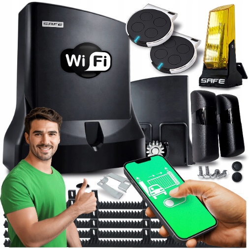 Pohon Pro Posuvné Brány Sada automatický pohon lampa 800 kg Wifi Supla