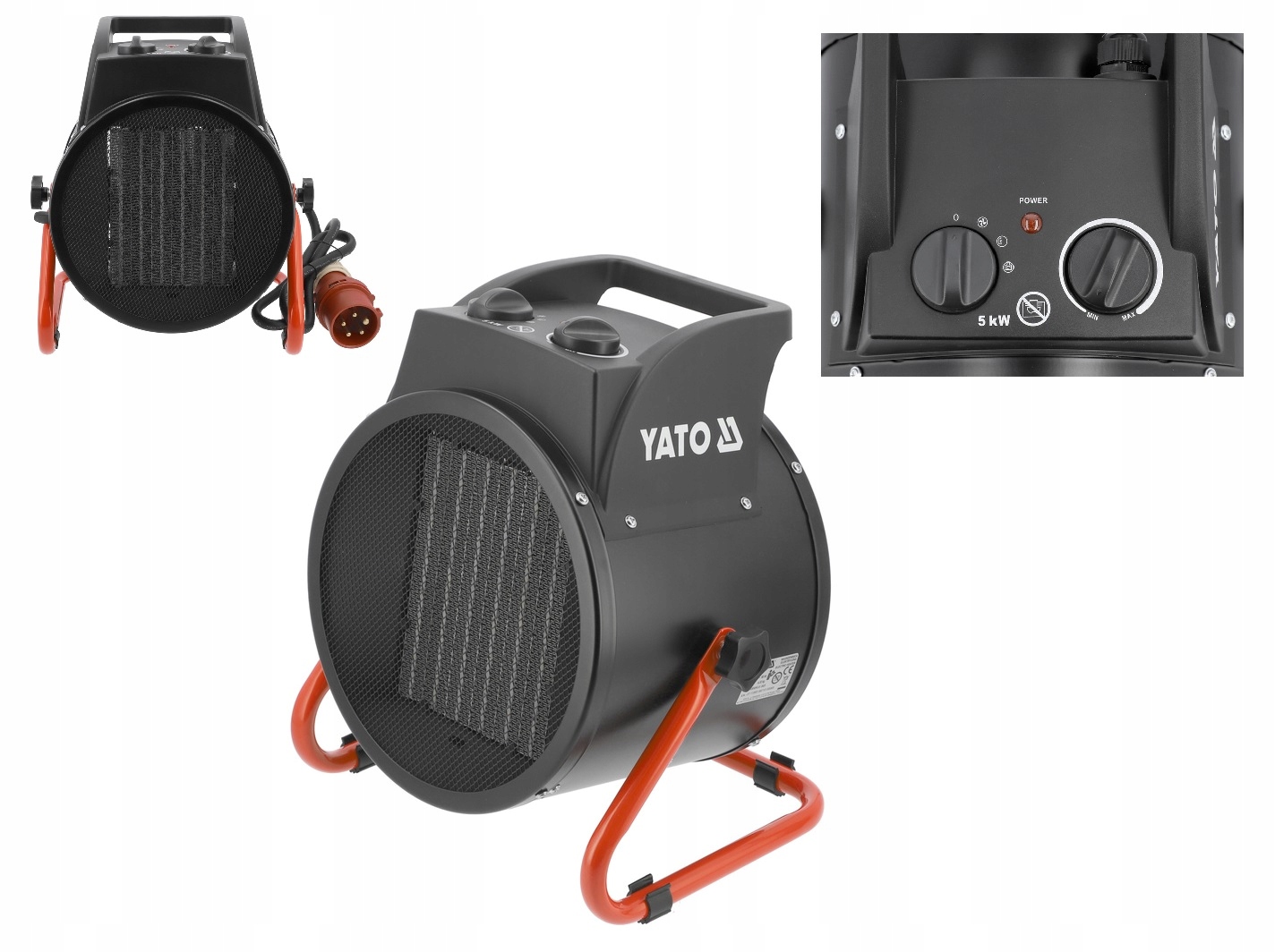 Prenosný Ohrievač Fúkača Ohrievač Farelka Ptc 5KW 400V Yato YT-99710