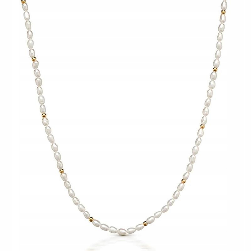 Dámský bílý náhrdelník Venetto 48 cm