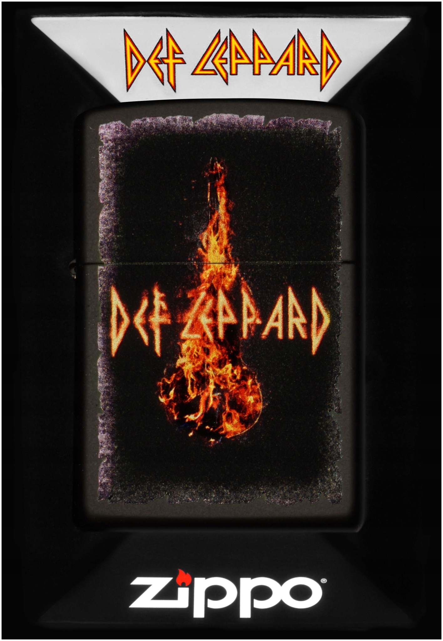 Zapalovač Zippo Def Leppard 60007175 Větruodolný benzínový