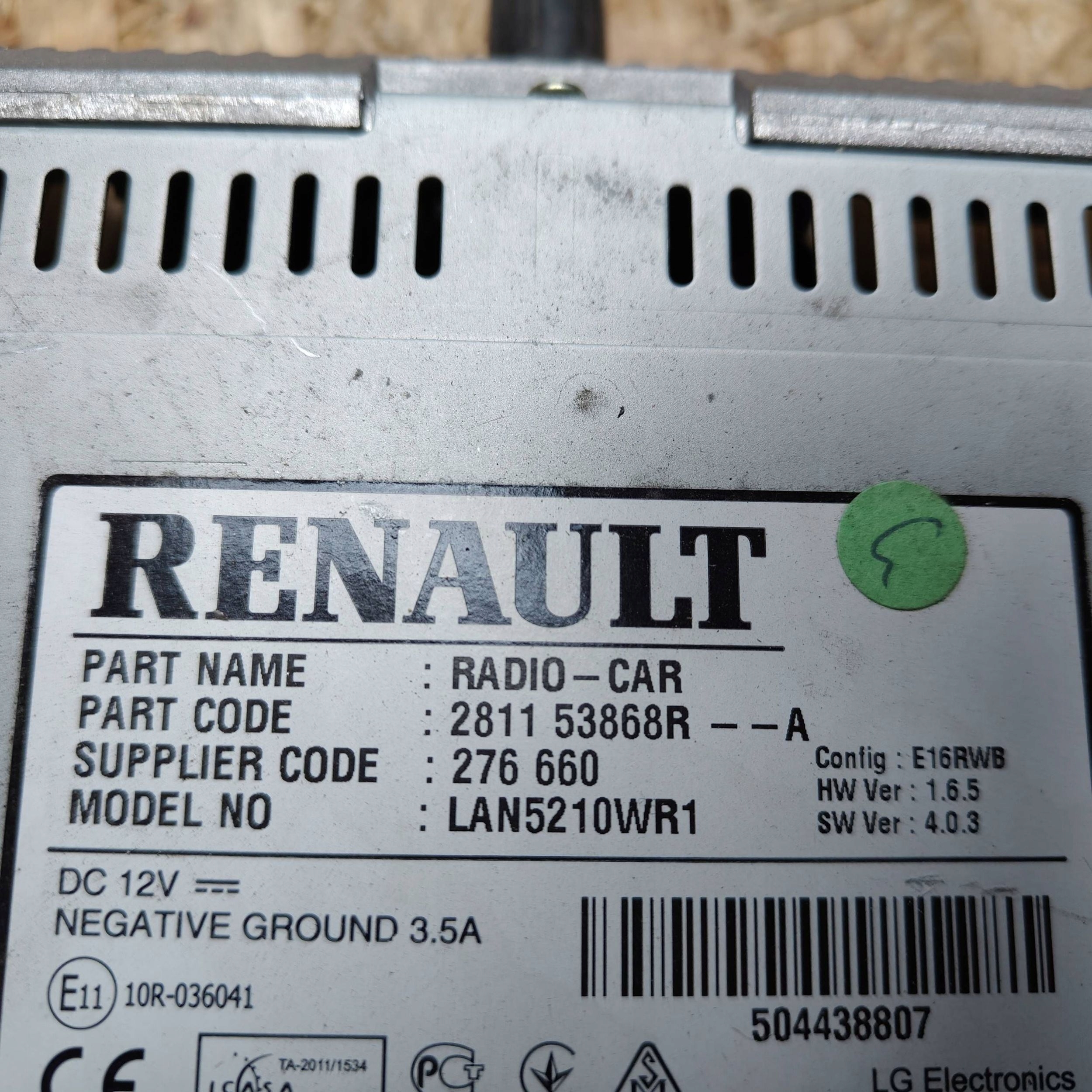 display Renault Clio IV 281153868R
