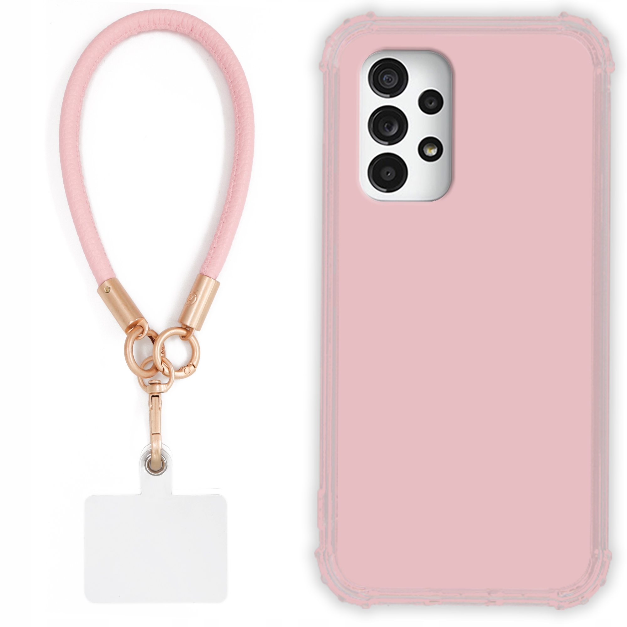 Pouzdro Pro Samsung A25 5G Case Antishock Pinky Růžové vodítko Odolné