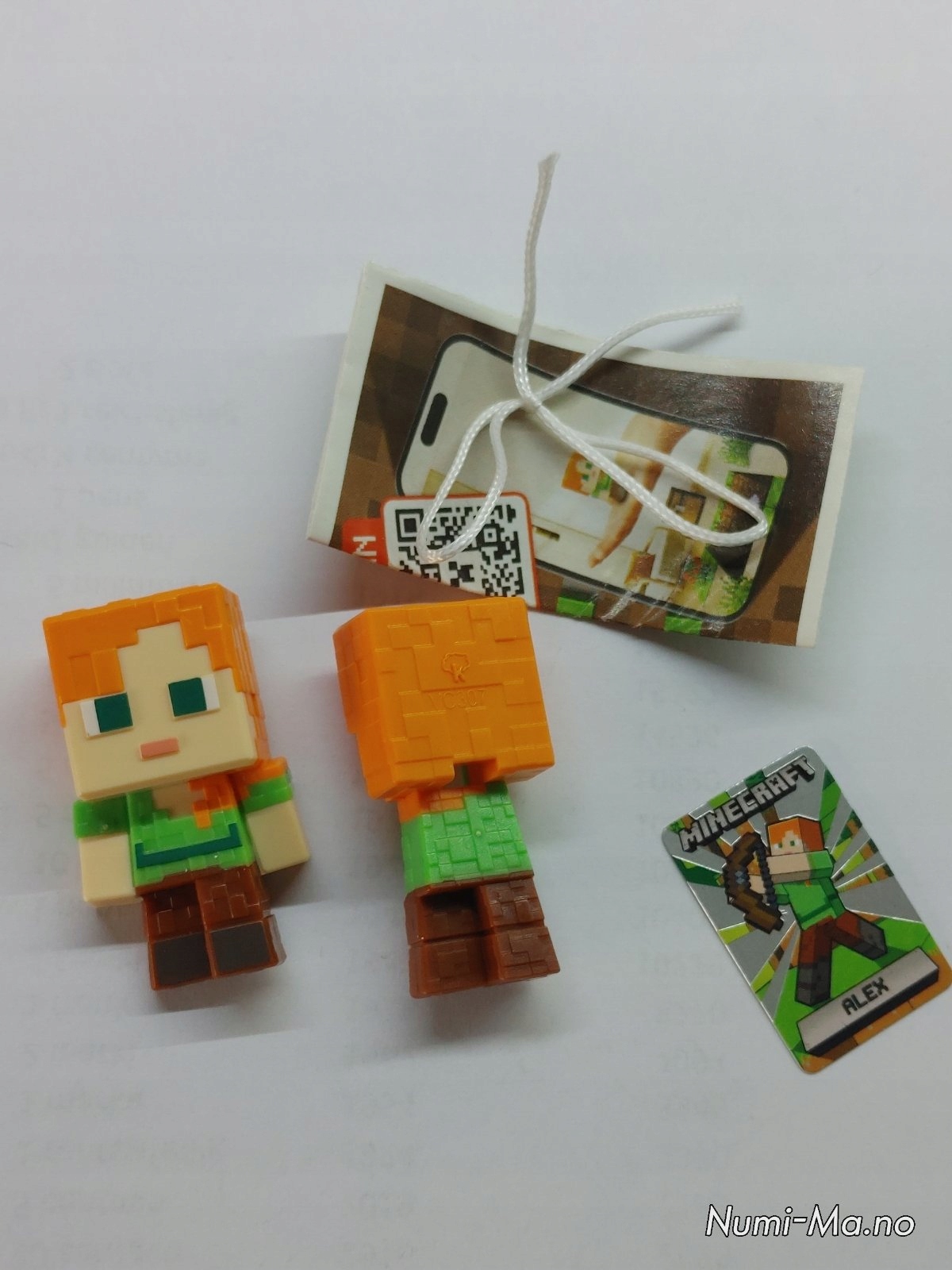 MINECRAFT Kinder Joy Funko Pop ALEX PLUS TOKEN VC307 - 1