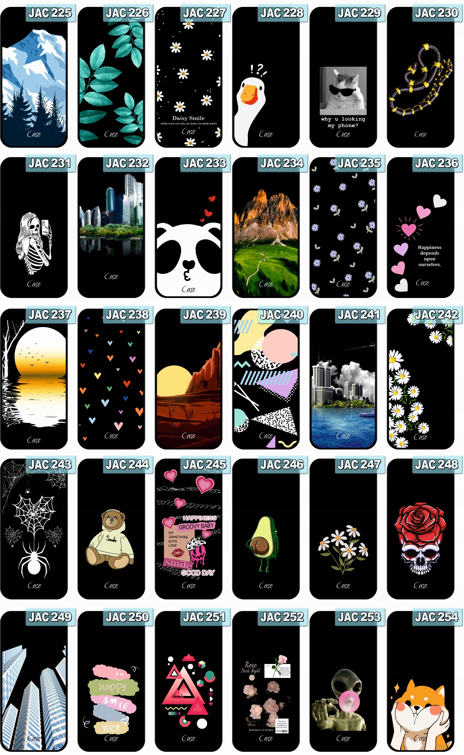 Etui do SAMSUNG GALAXY A21S wzory CASE + szkło Marka Case