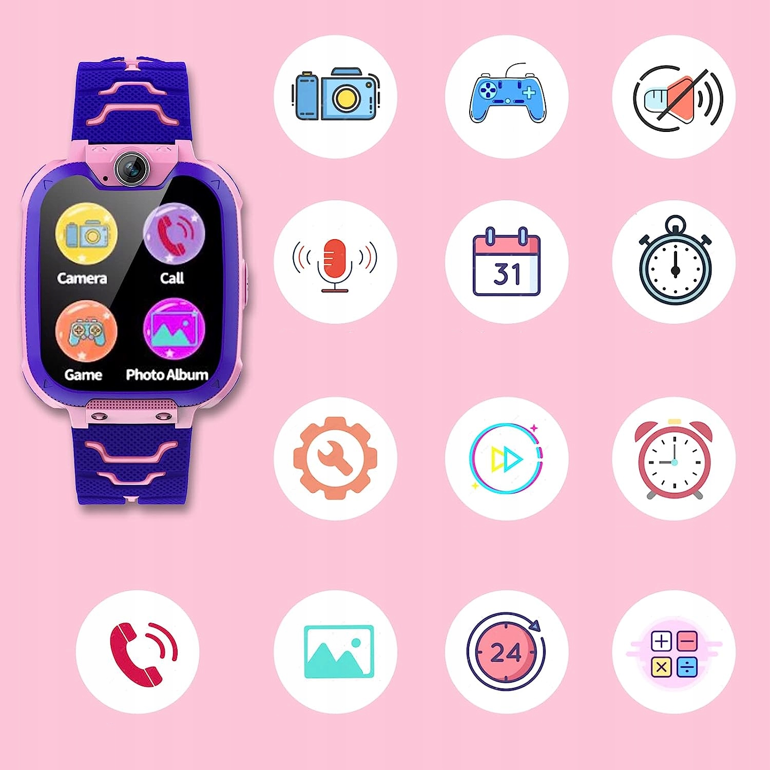 SMARTWATCH ZEGAREK DLA DZIECKA PREZENTY ŚWIĄTECZNE Model inny