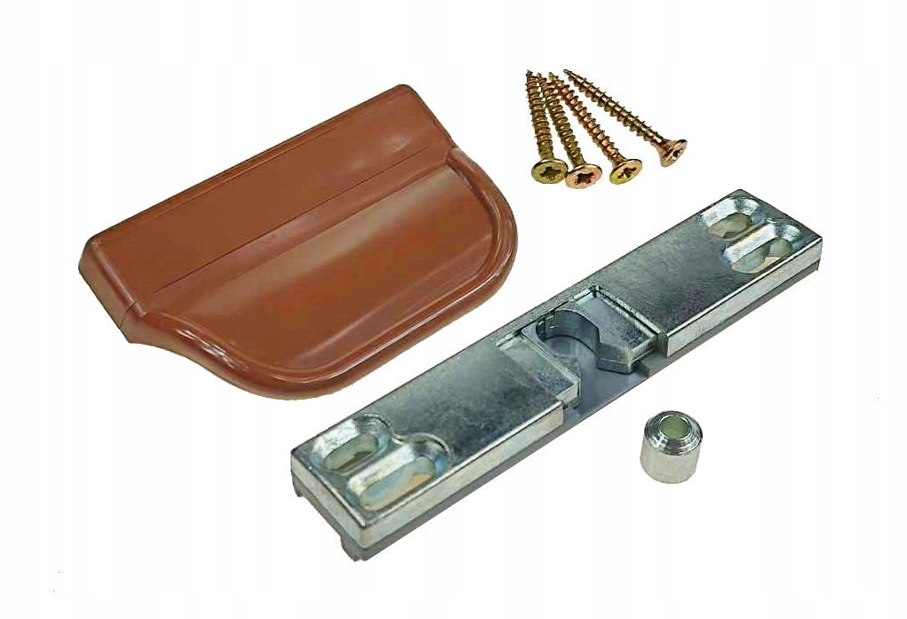 KOMPLET UCHWYT POCHWYT BALKONOWY PALACZA DO DRZWI ZATRZASK ZŁOTY DĄB