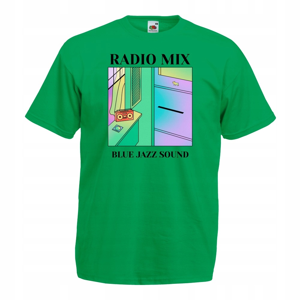 

Koszulka radio mix blue jazz sound XXL zielona