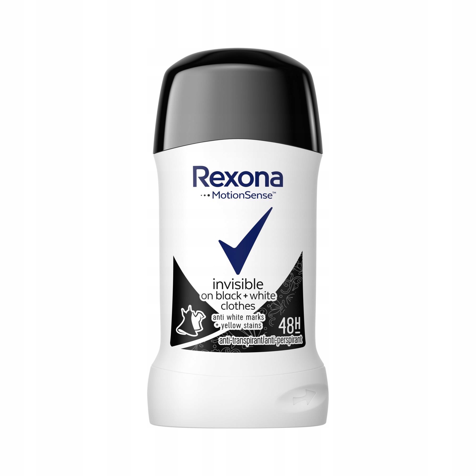 

Rexona Invisible Black+White Antyperspirant w szty