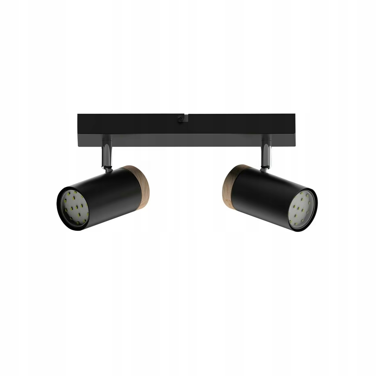 Stropní svítidlo Spot dvojitá černá 2 reflektory Gu10 Lagos Candellux