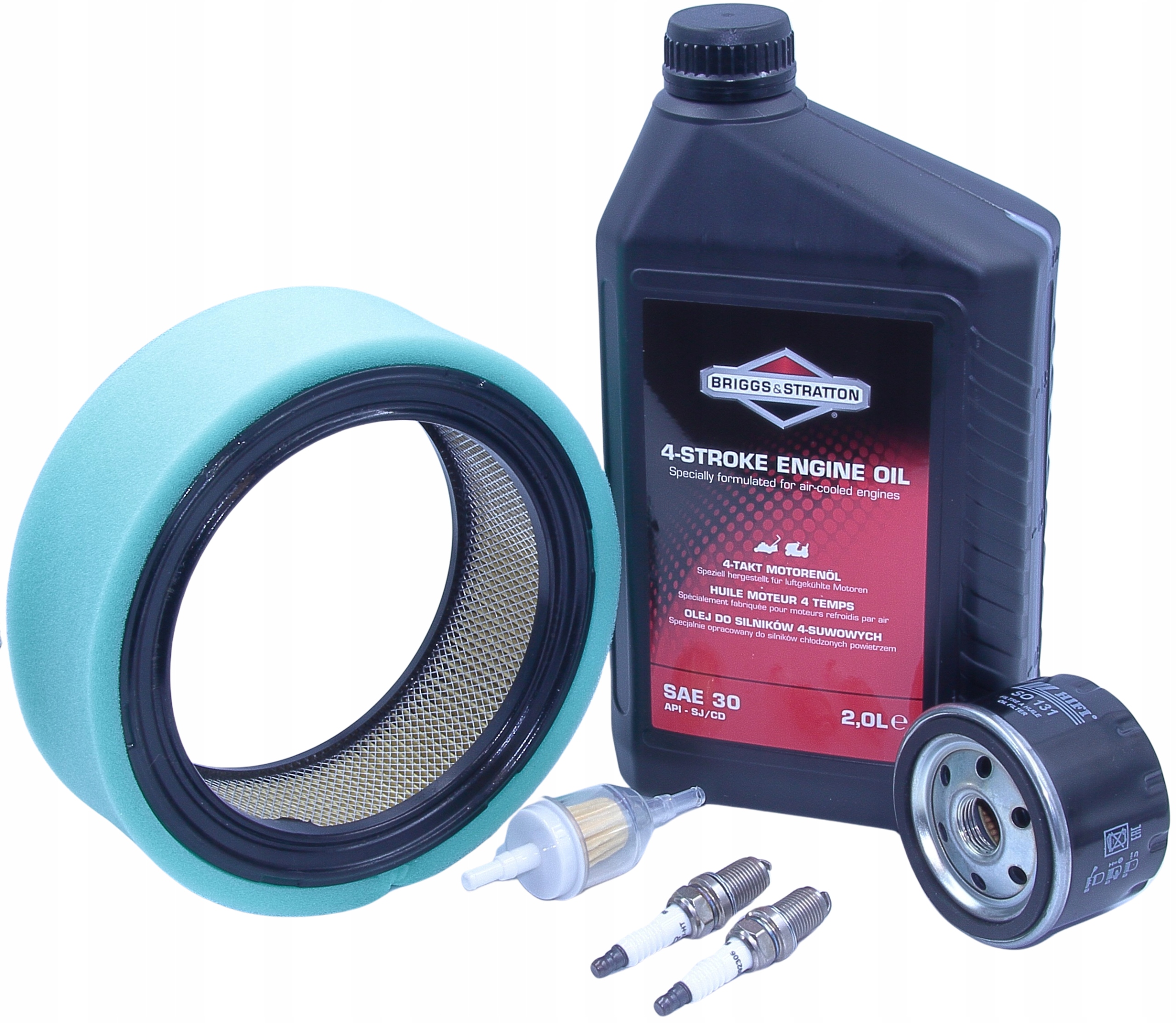 Filtry Olej Svíčky Kohler Ch 730 Lp, CH730 Lp, olej Briggs&Stratton 2 litry