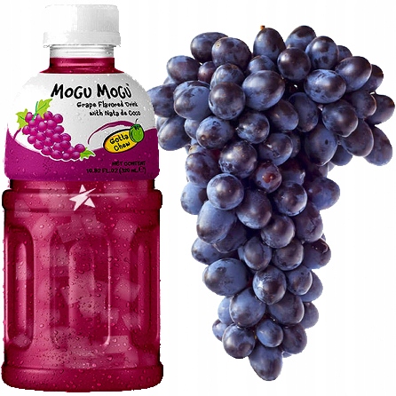 

Napój Smak Winogron z Nata De Coco 320ml Mogu Mogu