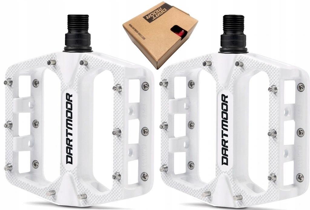 Pedały Rowerowe Dartmoor Stream Platformy Białe