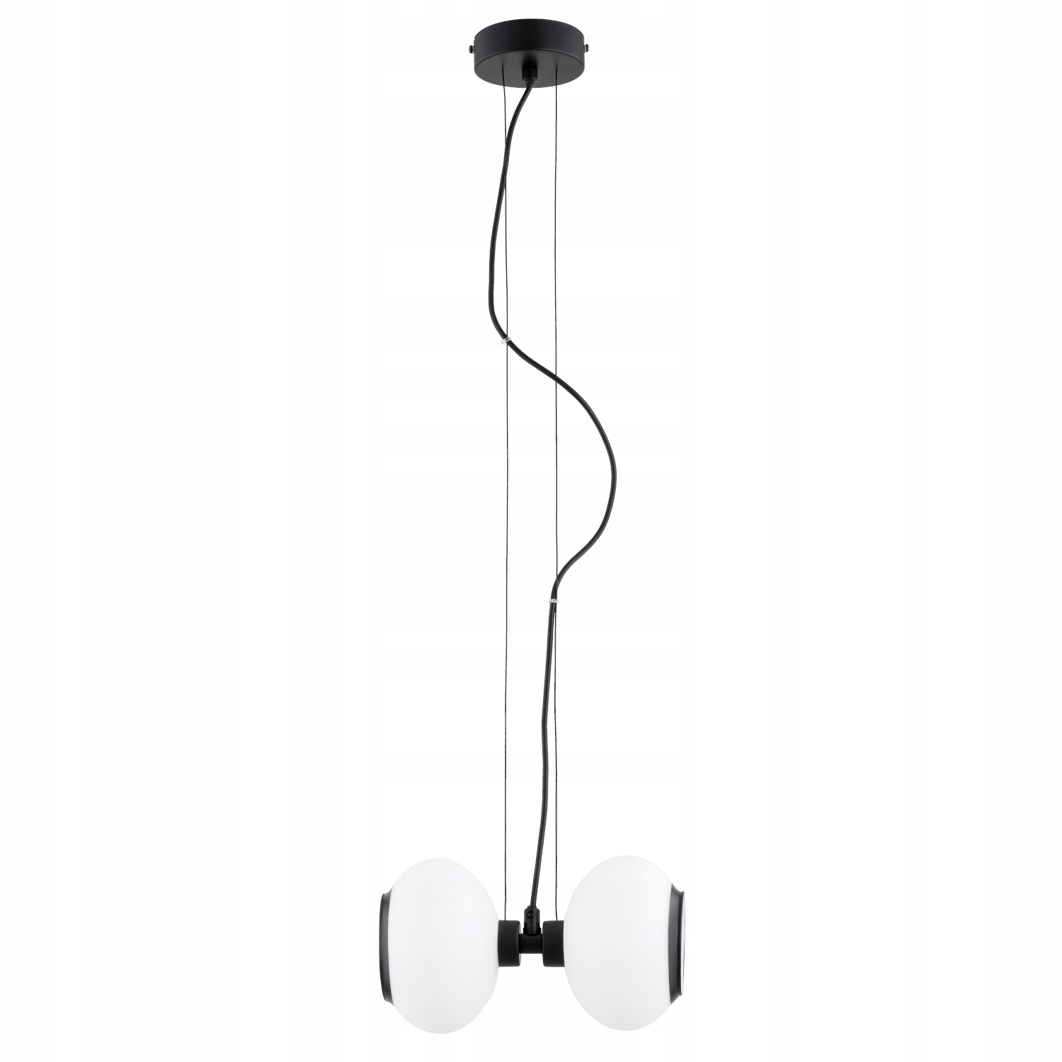 Alfa Závesná lampa Dwada Jojo čierno-biela 2xE14 10W