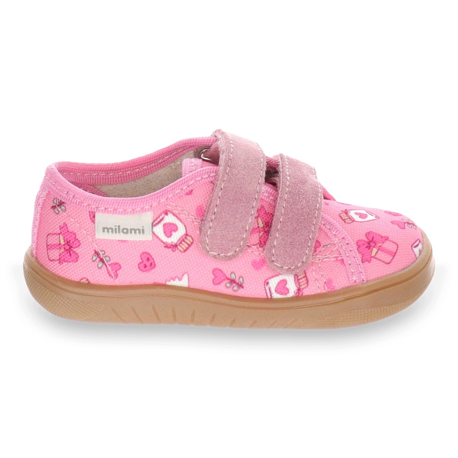 Buty barefoot skórzane lekkie dziecięce Milami BF3 Różowe Serca 32