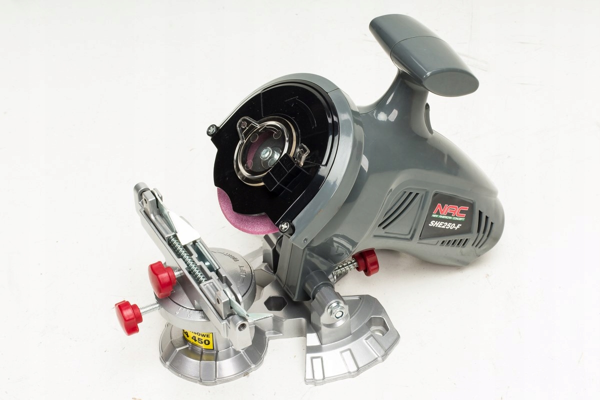 OSTRZAŁKA do łańcuchów ELEKTRYCZNA NAC 250 W +metalowe IMADŁO +TARCZA 100mm Seria NAC Ostrzałka SHE250-F