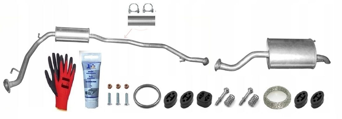 Honda Jazz 1.2 1.4 (01-08) Tlumič sada bonus