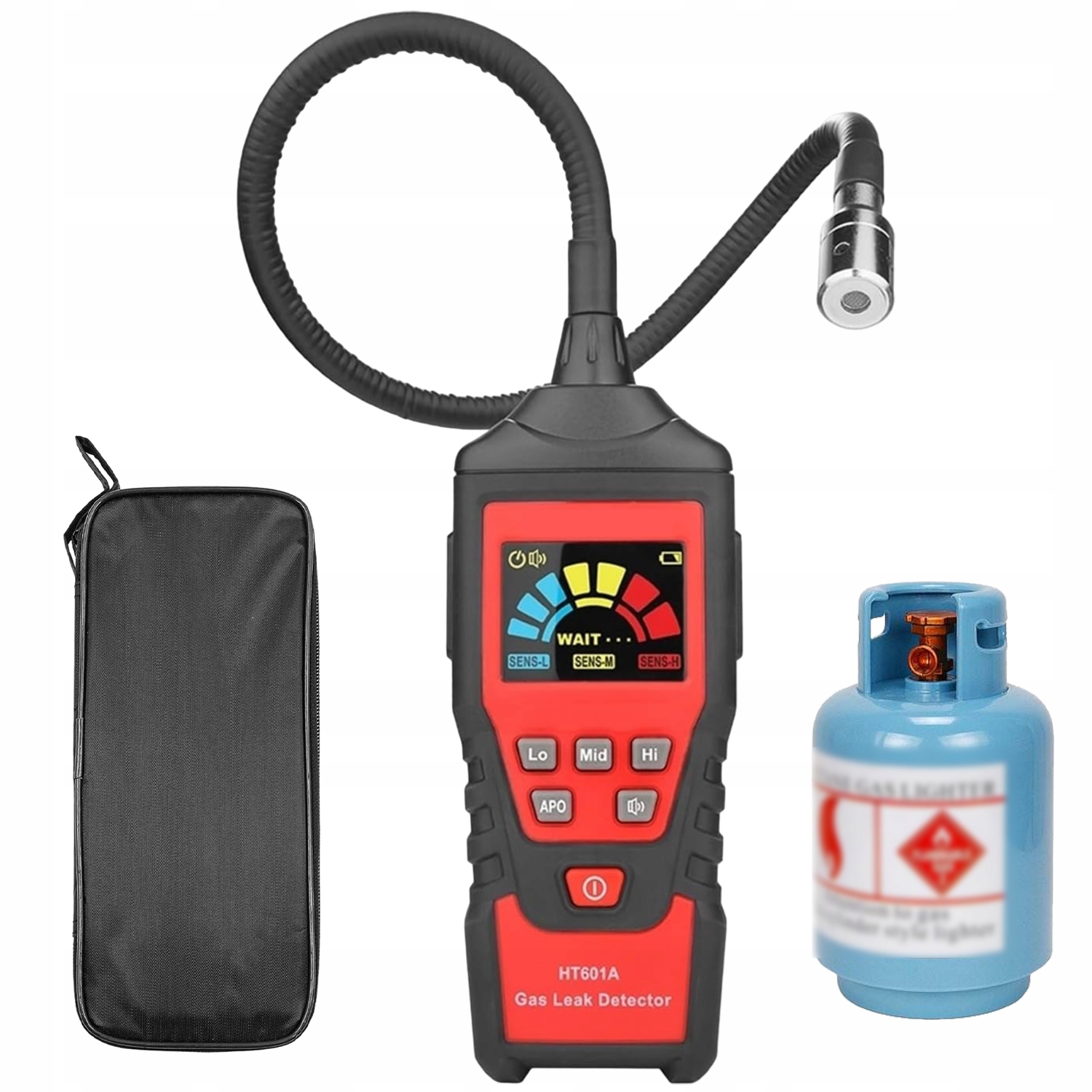 Přenosný Detektor Hořlavých Plynů S Automatickým Resetováním Ze 3 Baterií