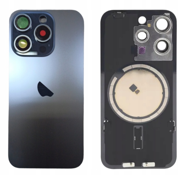 Klapka Plecki Tył iPhone 15 Pro Blue z Ramką i Magnesami Magsafe