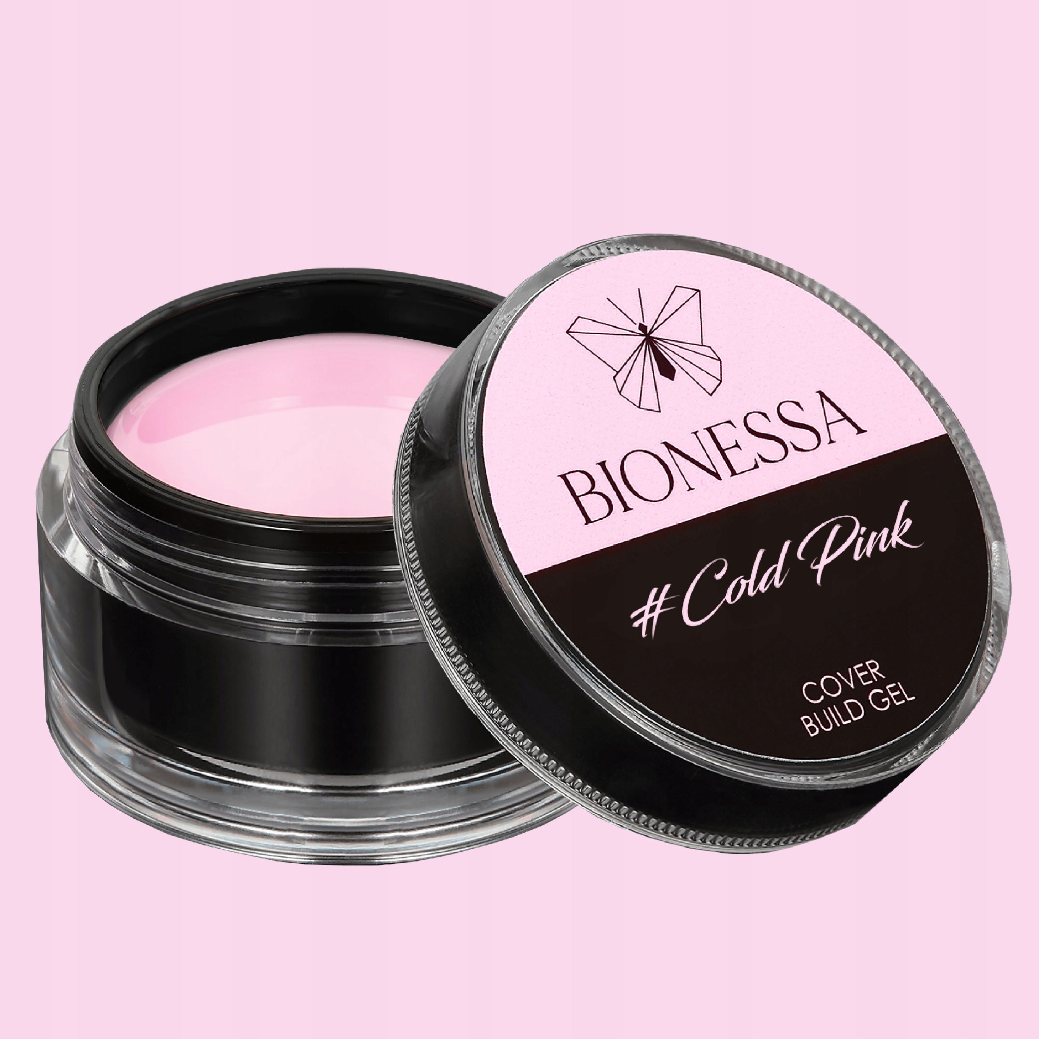 ŻEL do PRZEDŁUŻANIA paznokci, SAMOPOZIOMUJĄCY 50ml Kolor dominujący róże i fiolety