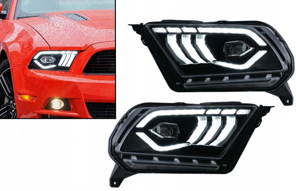 Reflektory LED dla Ford Mustang V 10 14 dynamiczne