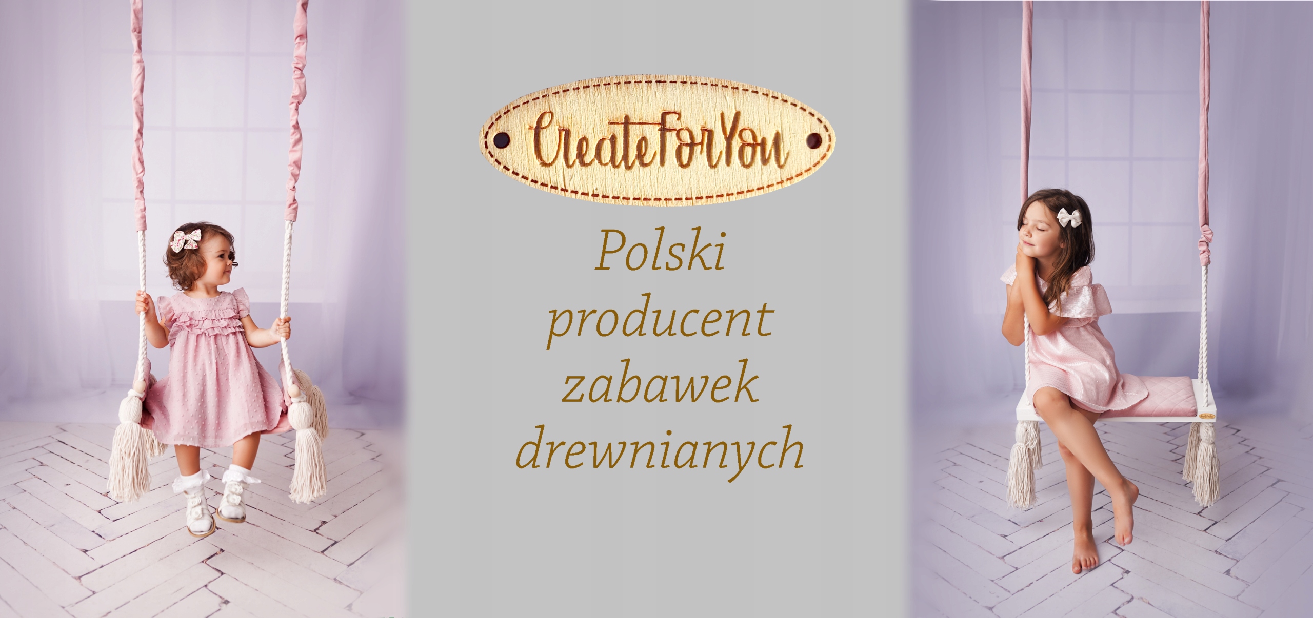 Huśtawka dla dzieci domowa ogród, ławeczka dziecięca SZARA Kod producenta 05 ŁSZ