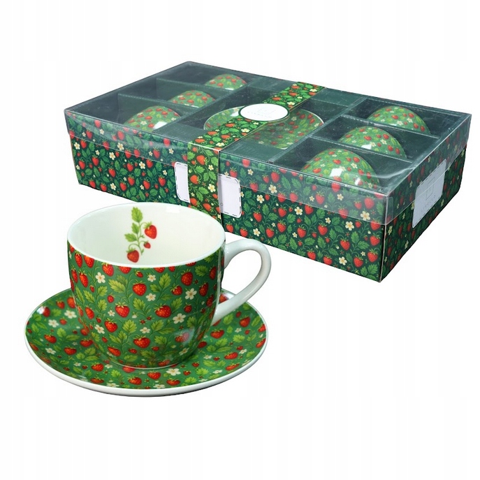 Sada šálků 6+6 Livello ovoce šálky zdobené šálek porcelán