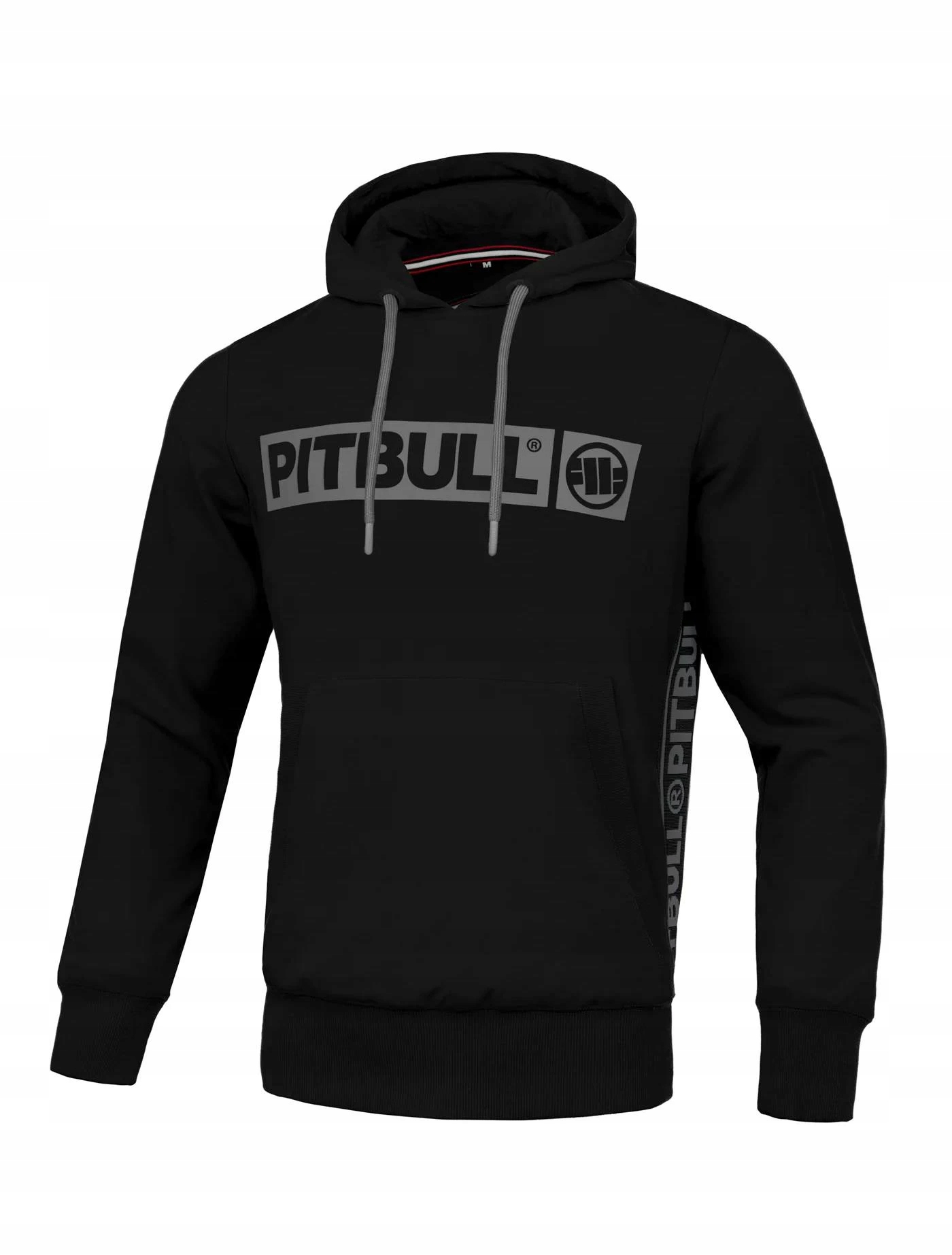 Mikina S Kapucí Pánská Pitbull Brighton French Terry Černá vel. XXL