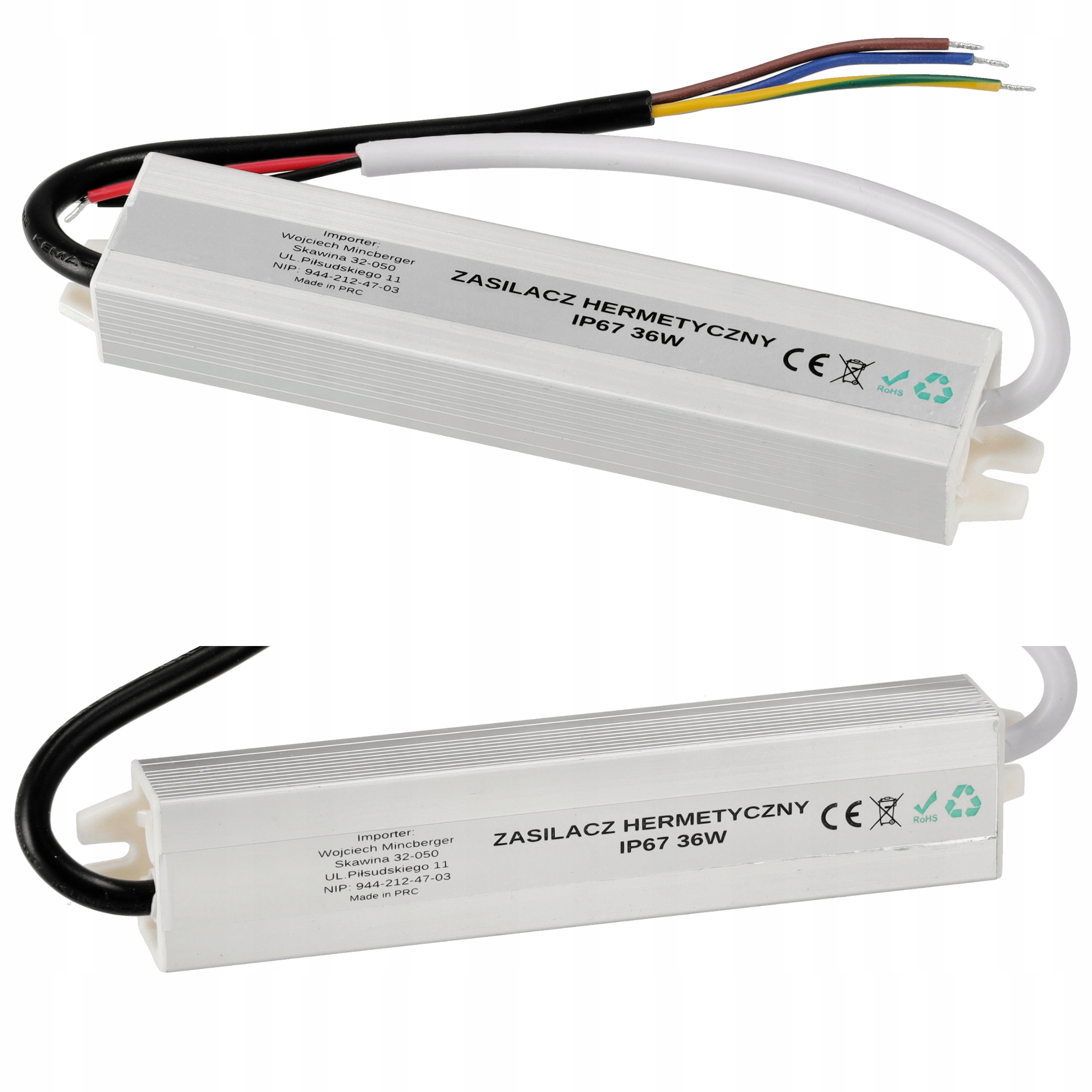 

Zasilacz Led wodoodporny 2,5A 36W 12V IP67