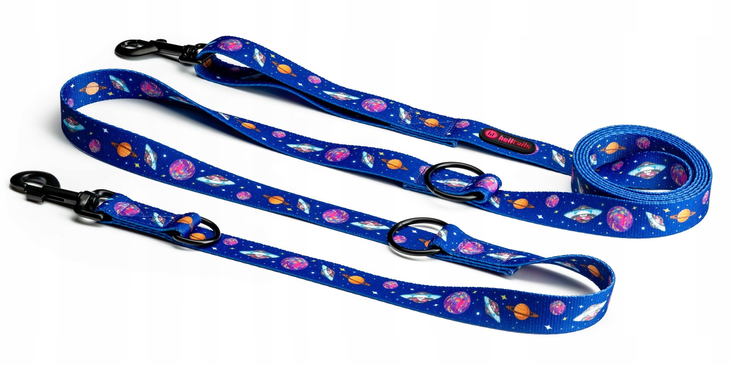 Smycz dla Dużego Psa No Absorb Lekka Przepinana 1.6 3M Cosmic Bloom L/XL