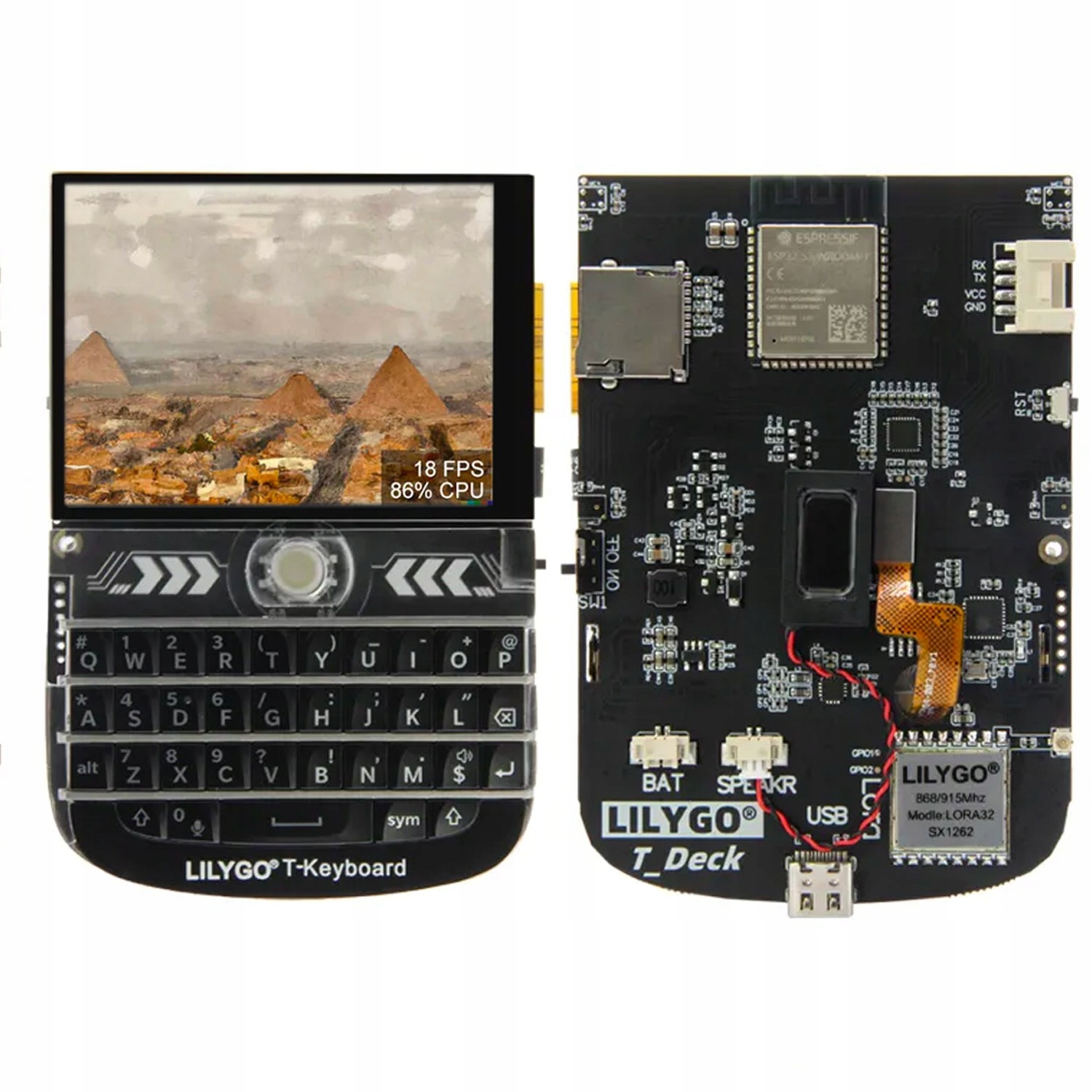 ESP32-S3 LilyGO T-Deck LoRa SX1262 433MHz LCD 2.8" klávesnice