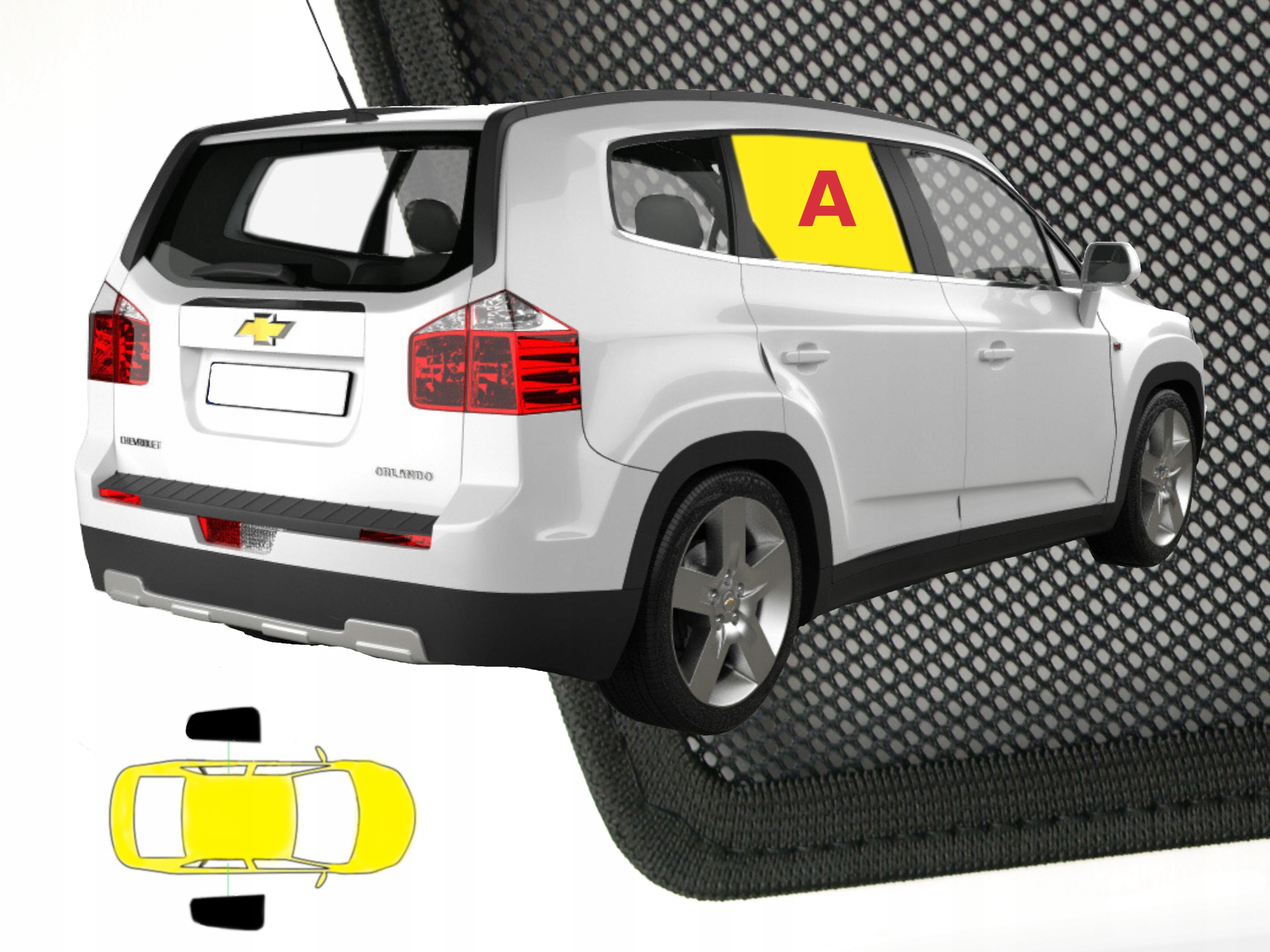Sluneční clony Chevrolet Orlando I 2ks