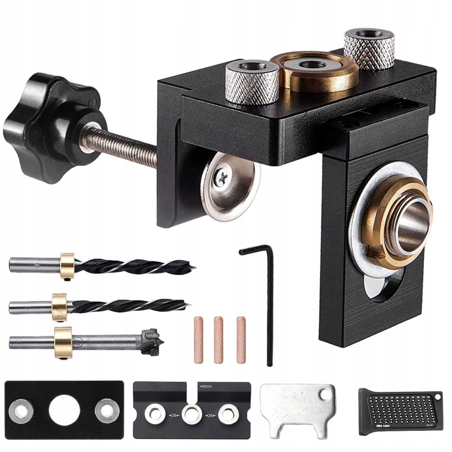 3V1 Šablona Pro Excentrické Spoje 8/10/15 MM Pro Truhlářské Práce