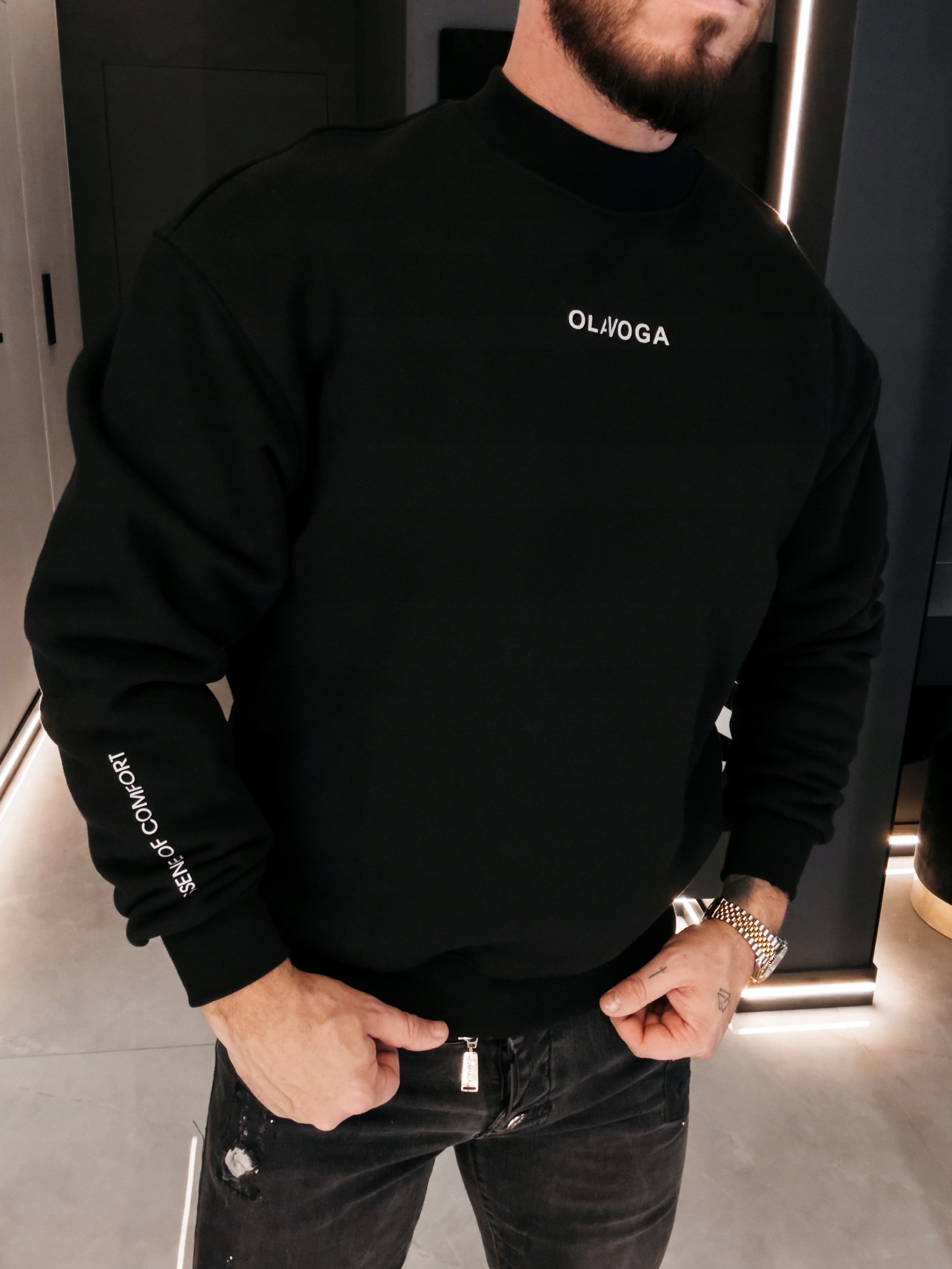 Pánská Mikina Olavoga Flash Černá M