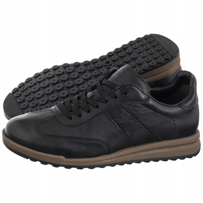 Dámské Kožené Polobotky Sneakersy Ryłko Černé D1RZ2_U Black