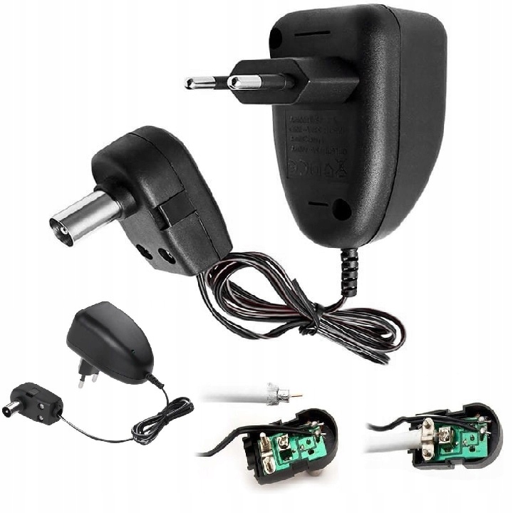 

Zasilacz Antenowy 12V Wzmacniacz DVB-T2 Dioda Led