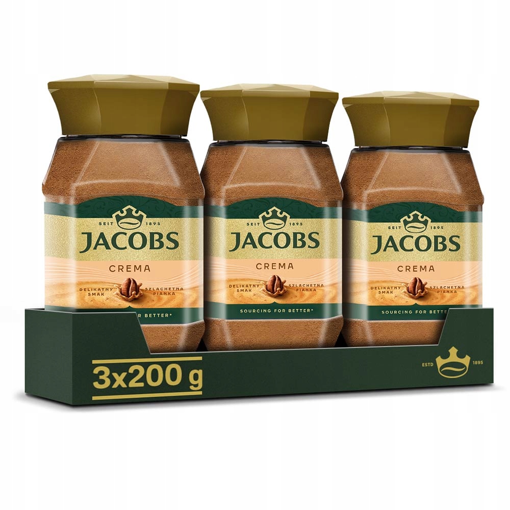 Kawa rozpuszczalna Jacobs Crema 3x 200g