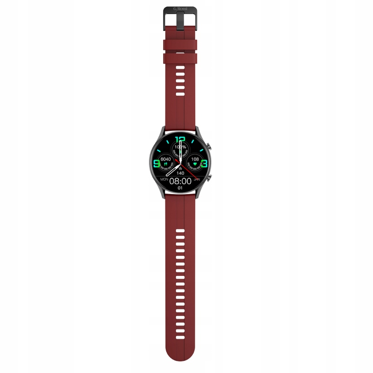 SMARTWATCH G. Rossi SW018-1 silver/black (sg012a) Złącza brak