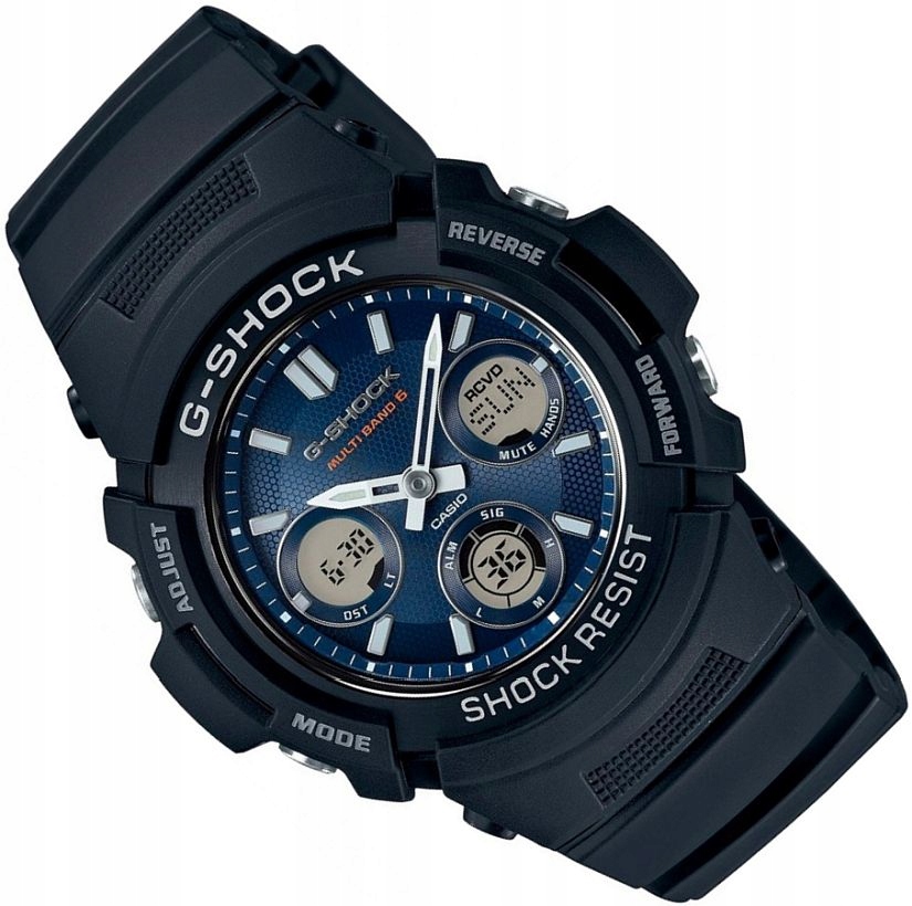 Atomové-solární Sportovní Hodinky Casio G-shock AWG-M100SB-2AER Led WR200 +box