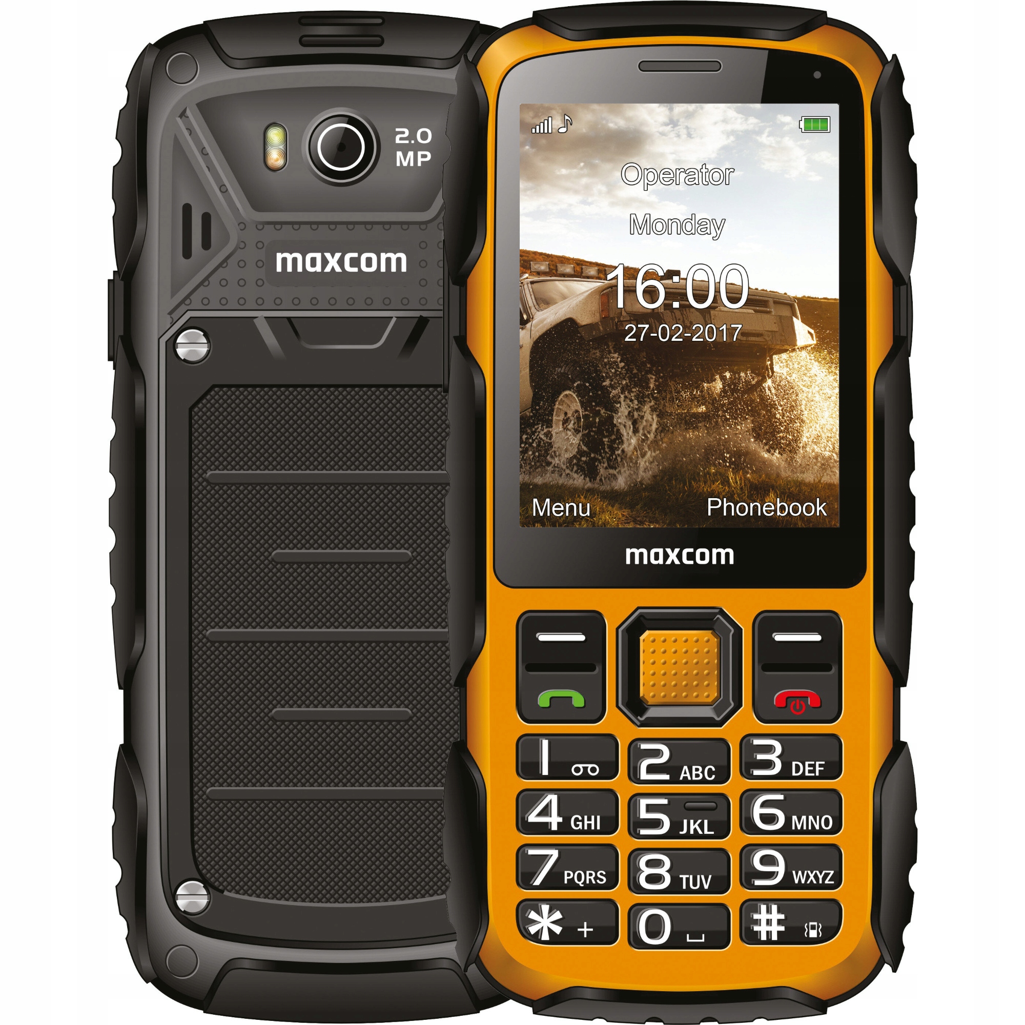 Telefon komórkowy Maxcom MM920L Żółty Strong 2,8" Aparat 2 Mpix