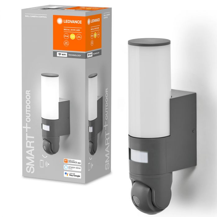 Ledvance Záhradné nástenné svietidlo Senzor Kamera WiFi 16W
